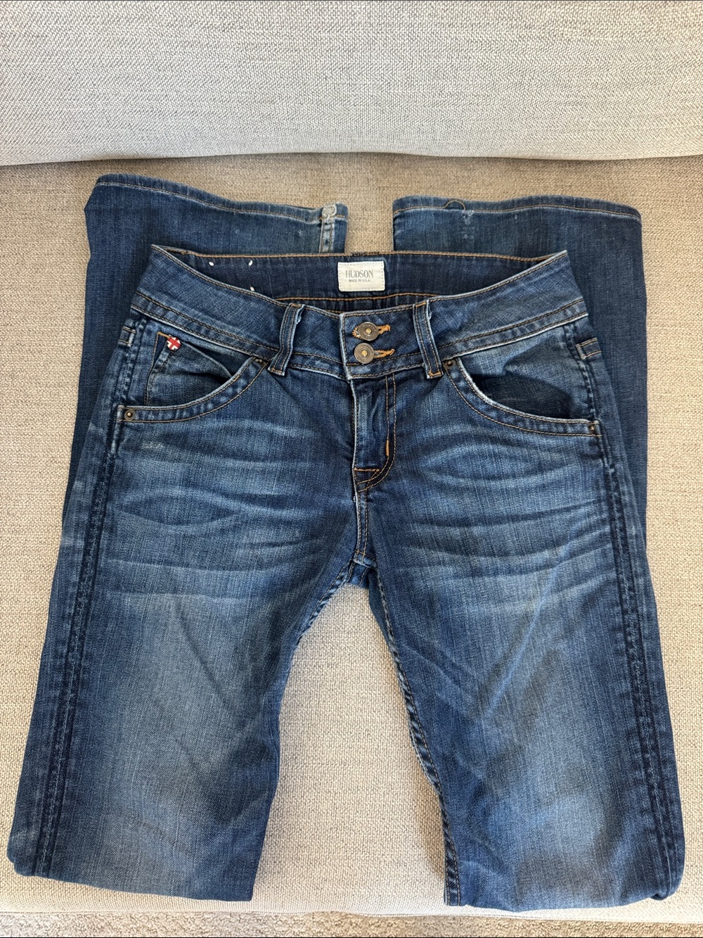 Hudson Midrise Women's Dark Bootcut Denim